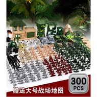 300pcs Military Soldier Toy Kit Army 5cm/4cm Figures & Accessories Play Set