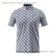 Hot Sale Taylormade Taylormade Golf Clothing Short Sleeve Men Fashion Striped Polo Shirt N92457 Can 