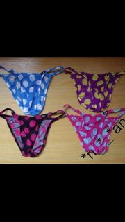 日本製造 TM限量版 超幼邊大圓點圖案 HALF-BACK 男裝內褲 HB-152