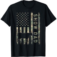 Livestock Show Steer Show Dad Gift Funny Fashion Casual T-Shirt
