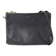 CELINE 牛皮皮革Trio肩背袋
