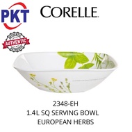 CORELLE Loose Square 1.4L Serving Bowl Country Rose / Sakura / European / Rossabelle / Provence / Plum