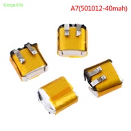Uequilib 4 ชิ้น 3.7v 50mah 501012 30mah 400909 401012 ใหม่ ลิเธียมโพลิเมอร์