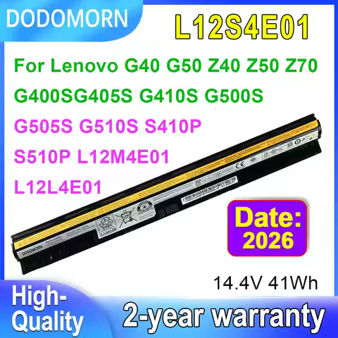 DODOMORN L12S4E01 Laptop Battery For Lenovo G40 G50 Z40 Z50 G400S G500S G510S G410S G405S G505S S410