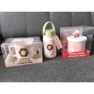 CBTL Coffee Bean Tea Leaf Limited Edition Ceramic Mug Vacuum Insulated Tumbler Stainless Steel Chris