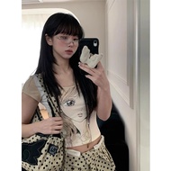 y2k Asian Culture Clothes y2k Top y2k Punk Style Women's Clothing Tops Wear Hot Girl Japanese Cartoo