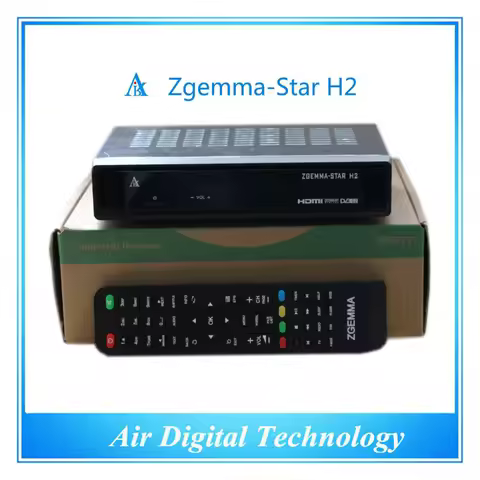 Full Channels Softwares Zgemma Star H2 FTA Satellite Receiver With Original Linux OS Enigma2 DVB-S2+