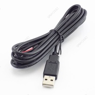 0.3m/1m/2m 5V DIY USB Male Jack Connector Cable 2 Pin 2 Wire USB2.0 Power supply Extension Cable Ada