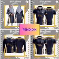 BAJU WARGA PENDIDIK MALAYSIA WPB500 jersi pendidik tshirt guru tshirt pendidik baju cikgu muslimah pendidik collar