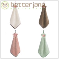 BETTER-JANE Hand Towels Absorbent Towels  Kitchen Coral Velvet