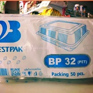 กล่องพลาสติกใส     BP  32         20.5/ยาว24.5/สูง8ซม. ใส่อาหารสลัด ขนมเค๊ก จัดวางเข้ารูปสวย แพคละ 5