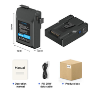 CITYORK V-Mount V-Lock BP แบตเตอรี่ลิเธียมไอออนแบบชาร์จไฟได้ V-Mount BP-95 BP-185 BP-222 พร้อม V-Mou