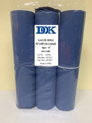 DK Gauze Roll ผ้าก๊อสม้วน แบบแพค ม้วนเล็กอัดแน่น 15Threads 36"x100Yds แบบตัด 6 ท่อน