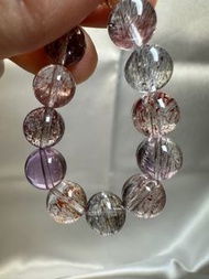 110. 高品清透超七 (多金草莓/彼岸花)「超強能量 功效全面」#770110 - 8.5mm 🔮優質超七水晶 | 老礦超七 | 超七手串 | 超七手鏈 | 超級七 | Super Seven | 