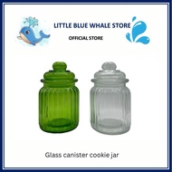 (RAYA OFFER) Glass canister container airtight cookie jar bekas makanan kuih raya