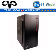 Itw | CVS 1722 Computer Case with 750W PSU - 120mm Fan/Flat Cables/Black (M-ATX)