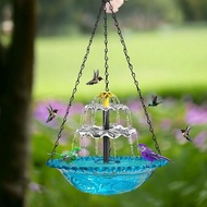 Outdoor Garden Garden Floating Fountain Hanging Bird Feeder Bird Bath