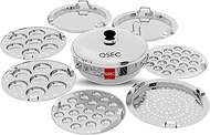 QSEC Stainless Steel Induction base Idli Maker Multi Kadai Idli Steamer & idli Cooker with 7 Plates 