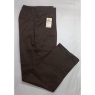 Dark Coklat School Long PANTS/ SELUAR SEKOLAH Panjang Coklat Tua Pinggang Bergetah Brand Falcon-699E