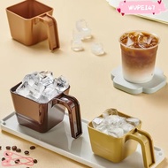 WUPEI47G9 Ice Scoop, 280/350/470/590ML Plastic Ice Shovel, Portable Square Coffee Shop Measuring Cup