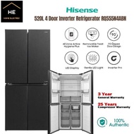 Hisense 520L 4 Door Inverter Refrigerator Black / All Zone Active Hygiene / 360 Multi Air Flow - RQ5