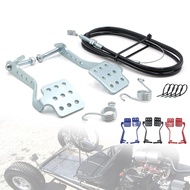 Go Kart Pedals Brake Pedal Springs 71'' Throttle Cable Kit For Predator 196cc 212cc 6.5hp Road Rocke