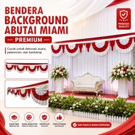 ABUTAI MIAMI PREMIUM ROUND BACKGROUND FLAG (4 meters & 8 meters)