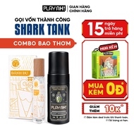 Combo Dung Dịch Vệ Sinh Nam PlayAh hương nước hoa Franklin/Mint Whisper tạo bọt 100ml và Xịt Khử Mùi