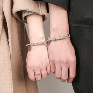 gelang gelang tangan perempuan Braided Rope Creative Lettering Adjustable Couple Bracelet