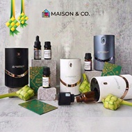 Maison & Co. TITANIUM Aroma Nebulizer | Wireless Pure Essential Oil Aroma Diffuser | LED Display