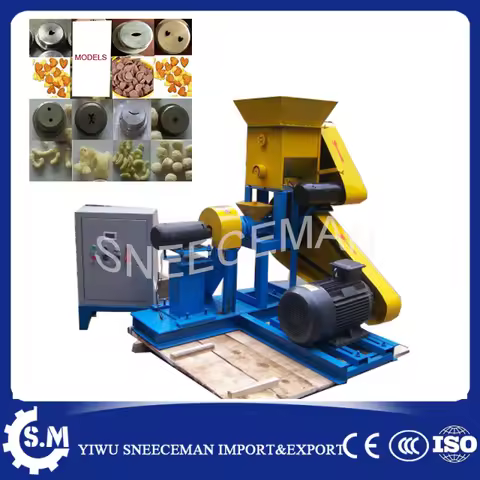 60-80KG/H food extruder corn extruder puffed corn machine or rice snack machine chinese commercial c