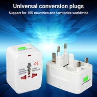 Universal Multifunction Conversion Plug 2 USB Travel Adapter Worldwide Adaptor