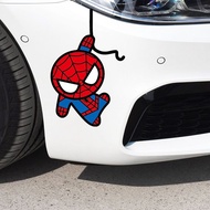 Spiderman Car Sticker Car Scratch Cover Sticker Electric Motorcycle Modified Sticker Rear Funny Funn