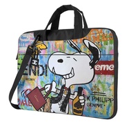 Snoopy Thickened oxford cloth laptop bag with thick lining and adjustable shoulder strap 13in/14in/1