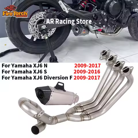For YAMAHA XJ6 N XJ6 S XJ6 Diversion F 2009 - 2017 Motorcycle Exhaust System Muffler Escape Moto Fro