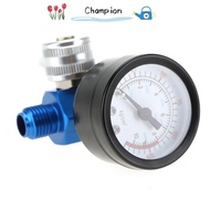 CHAMPIONO Spray Paint Tool Regulator​, ​0-150 PSI​ ​1/4 Inch​ Air Pressure Regulator​, ​G1/4 Thread 