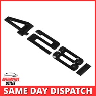 428i LETTERING REAR BOOT LID TRUNK BADGE EMBLEM FOR BMW 4 SERIES, GLOSS BLACK
