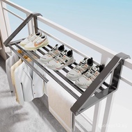 Balcony Shoe Drying Rack Magic Window Outdoor Balcony Storage Rack Clothes Drying Rack Shoe Drying R