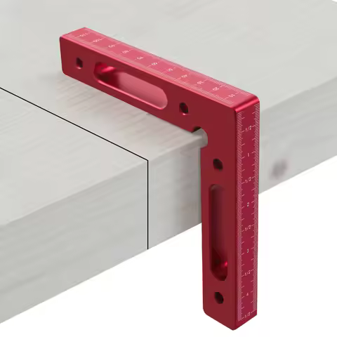Aluminium 90 Degree Positioning Squares 4.7' X 4.7'(12x12cm) Right Angle Clamp Woodworking Carpenter