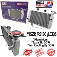 UMA RACING Y15ZR RS150 LC135 RACING RADIATOR COOLANT TANK ALUMINIUM EXTRA COOLING FAST RADIATOR COOL