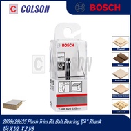 COLSON BOSCH 2608628635 Flush Trim Bit Ball Bearing 1/4” Shank 1/4 X 1/2  X 2 1/8