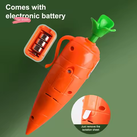 Y-Cute 60-Second Voice Recorder Fruit Recording Carrot Pen Smooth-Writing Ballpoint Pen - Fun & Crea