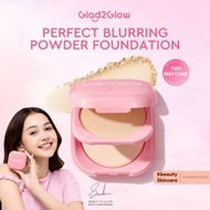 Glad2Glow Perfect Blurring Powder Foundation two way cake TWC Primer Skin Tint Foundation Make Up BB
