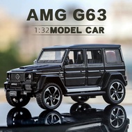 1:32 Mercedes Benz Brabus G63 Miniatur SUV Luar Jalan Aloi Logam Diecast Model Bunyi & Ringan Kereta