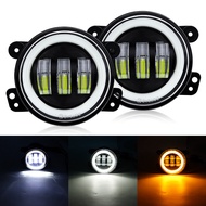 Hot-selling Car LED 4-Inch Two-Color Angel Eye Fog Light Wrangler Highlight Off-Road Vehicle Front B