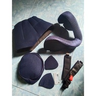 Busa Dalaman HELM LTD SPORTS FULL SET + Tali Helm Plus Paku Helm Original