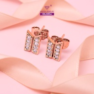Yaxiya Anting Tusuk BTS Permata Perhiasan Lapis Emas 18k X4-700