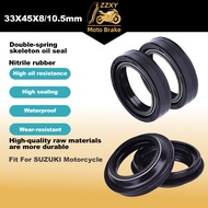 33*45*8/10.5mm 33X45mm Fork Oil seal dust Seal Motorcycle Accessories For SUZUKI TS185 1980-2015 BUR