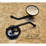 Side Mirror Universal Chrome Black Round Accessories Motor Classic RXZ EX5 Lambretta Vespa Leoncino 