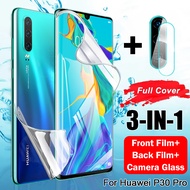 Huawei P40 P30 Lite Screen Protector Soft Hydrogel Film for Huawei P40 P20 Mate 20 Pro Protective Film and Camera Lens Glass